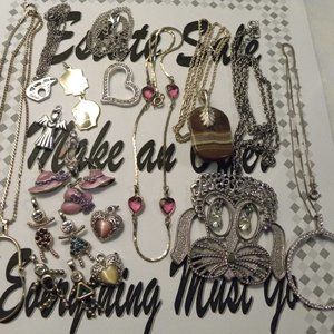 Antique Charming Charms & Chains  #EE1624S